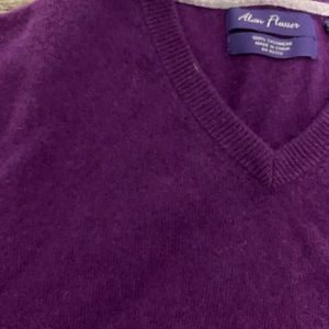 Purple cashmere sweater